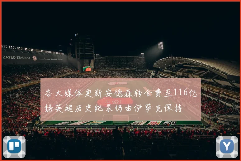各大媒体更新安德森转会费至116亿镑英超历史纪录仍由伊萨克保持